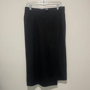 Betabrand Black, Wrap Skirt/Leggings, Size Large